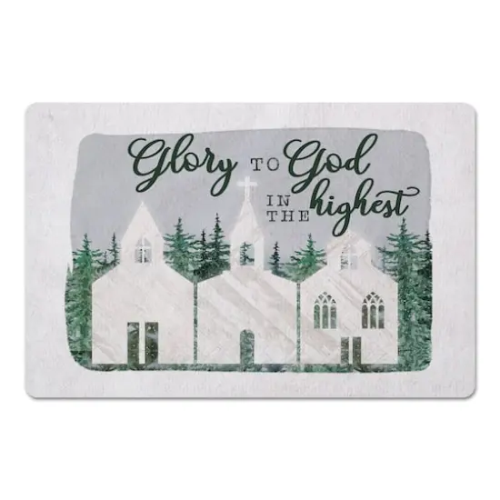 Glory to God in the Highest Floor Mat {1}