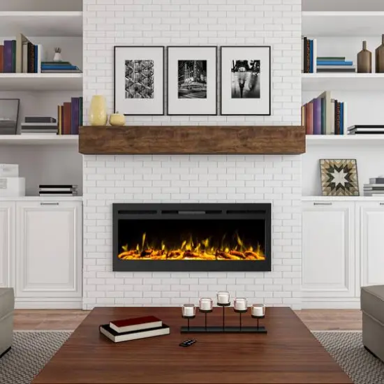 Hastings Home 50" Black Electric Fireplace {3}