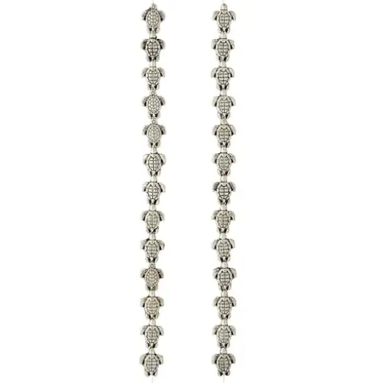Antique Silver Sea Turtle Metal Beads, 9mm by Bead Landing&trade; {4}