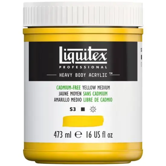 Liquitex&reg; Professional Heavy Body Acrylic&trade; Paint, 16oz. Cadmium Free Yellow Medium {4}