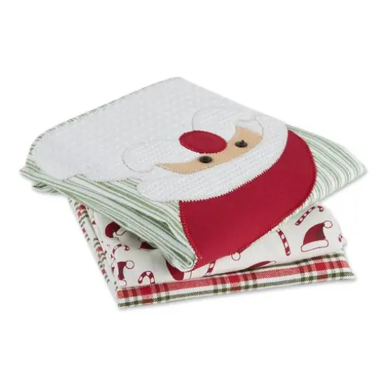 DII&reg; Santa Dishtowel Set {4}