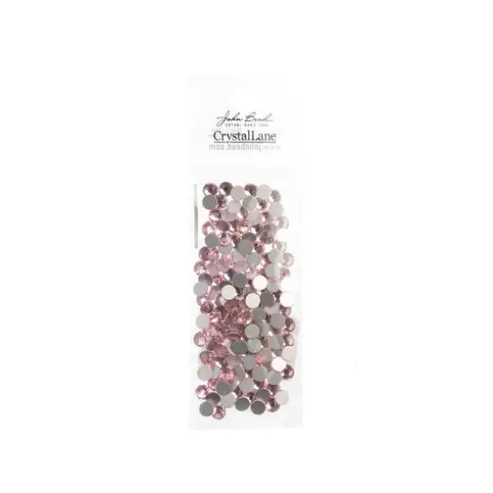John Bead Crystal Lane SS20 Round Flatback Czech Crystals, 144ct. Light Pink {4}
