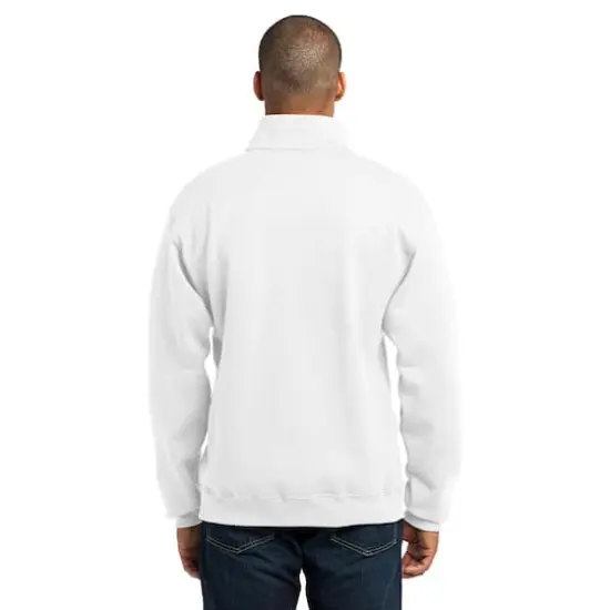 JERZEES&reg; NuBlend&reg; 1/4-Zip Cadet Collar Sweatshirt White {6}
