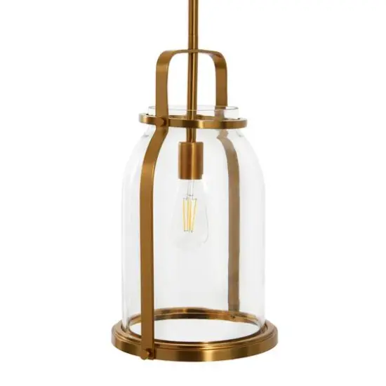 Hello Honey&reg; Robert Stevenson Lighting Channing Metal & Glass Ceiling Light Polished Nickel {2}