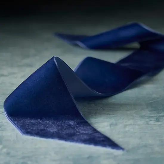 2" x 3yd. Velvet Ribbon by Celebrate It&trade; Classic Navy {3}