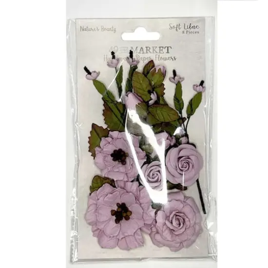 49 And Market Nature's Bounty Paper Flowers Soft Lilac {1}