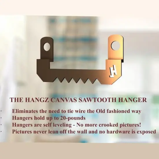 HangZ&trade; 20lb. Canvas Sawtooth Hangers, 10ct. {6}