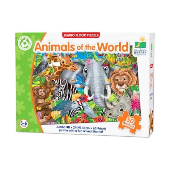 Jumbo Floor Puzzle - Animals of the World: 50 Pcs {1}