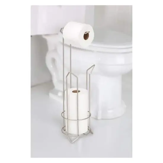 Bath Bliss Toilet Paper Holder & Reserve Satin {5}