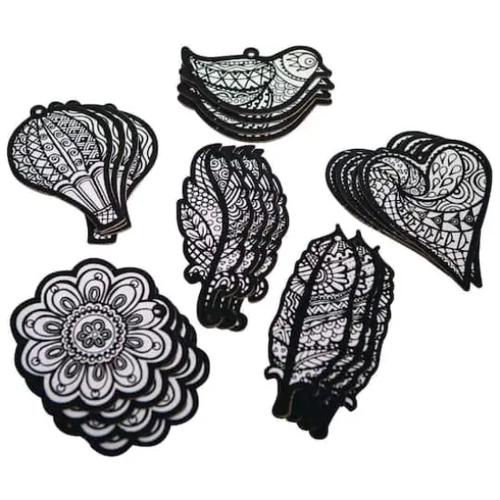 S&S&reg; Worldwide Velvet Art Everyday Ornaments, 24ct. {1}