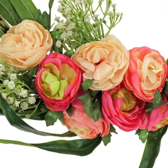 16" Eucalyptus & Buttercup Hoop Wreath {4}