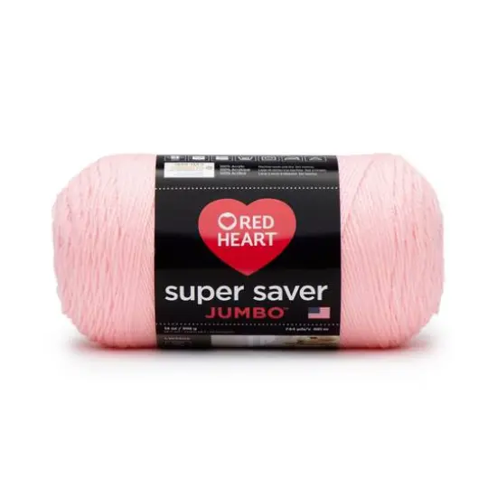 Red Heart&reg; Super Saver&reg; Solid Jumbo Yarn, 14oz. Petal Pink {1}
