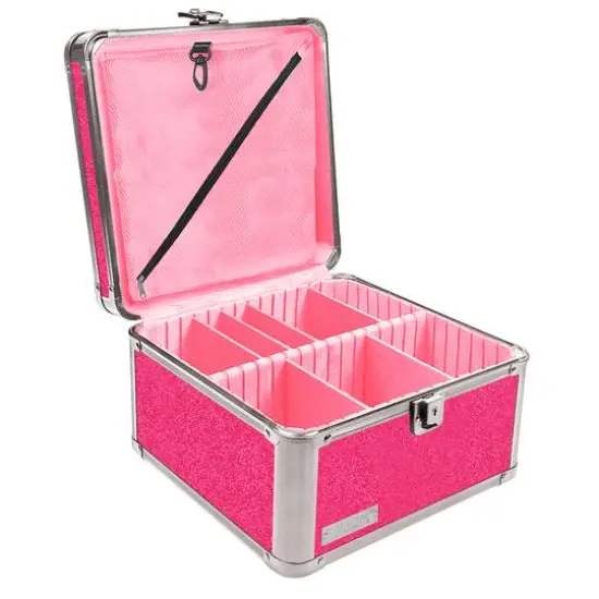 Vaultz Pink Bling Divided Storage Box {3}