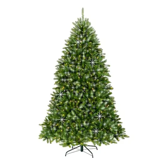 7.5ft. Pre-Lit Dunhill Fir&reg; Shimmer Artificial Christmas Tree, Clear Lights {1}