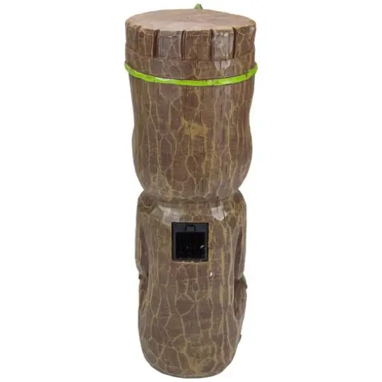 16" Solar Lighted Polynesian Outdoor Garden Tiki Statue {6}