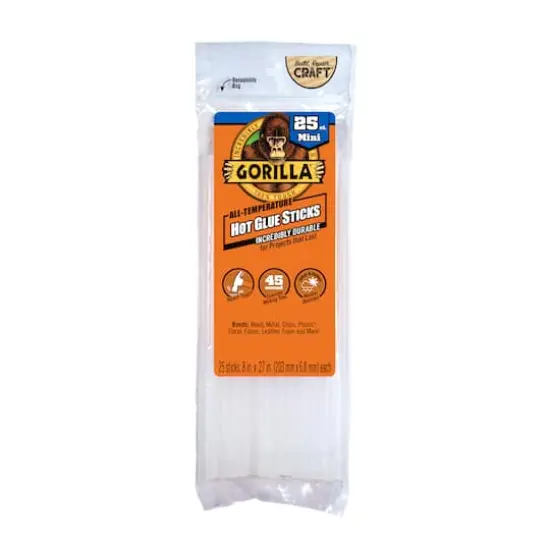 Gorilla&reg; 8" All-Temperature Hot Glue Sticks, 25ct. {4}