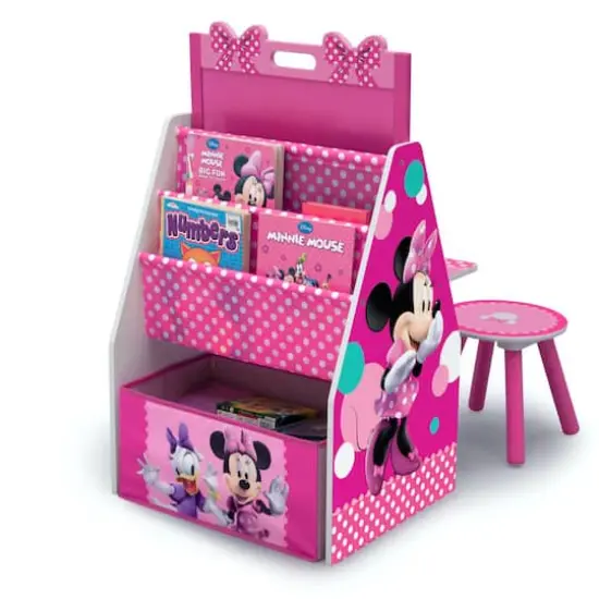 Delta Children Minnie Mouse Deluxe Kids Art Table & Easel {3}