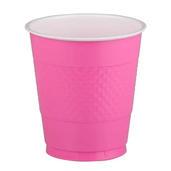 JAM Paper 12oz.Plastic Party Cups, 20ct. Fuchsia Pink {3}