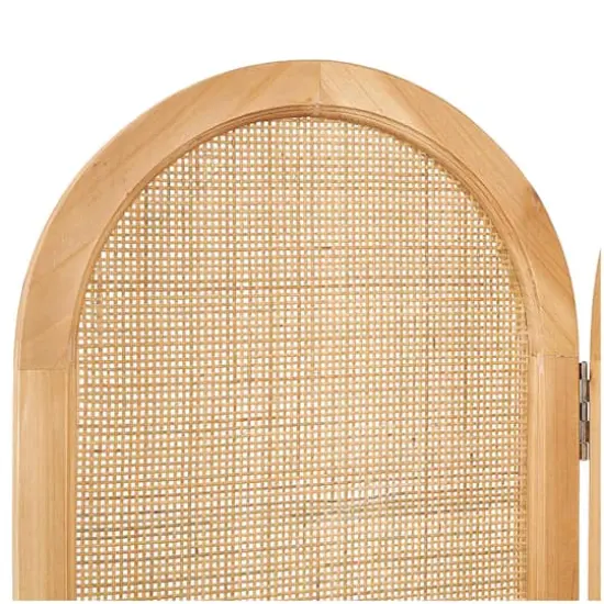 6ft. Brown Wood Room Divider Screen {4}