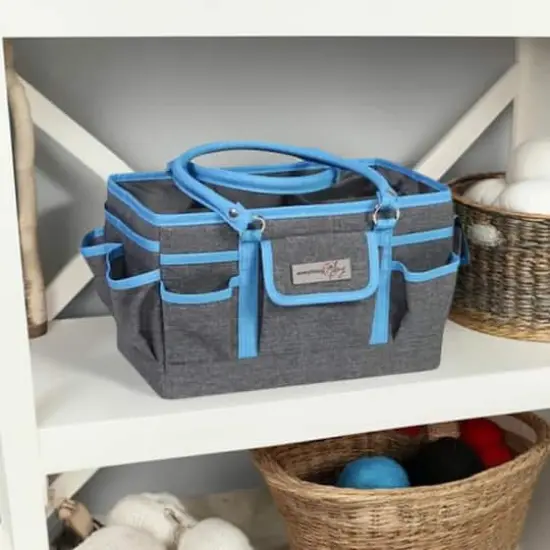 Everything Mary Blue Craft Bag Organizer Tote {1}
