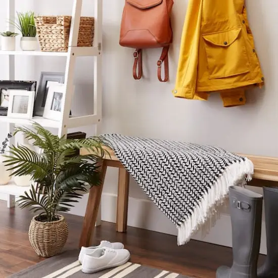 DII&reg; Black Arrowhead Woven Throw {5}