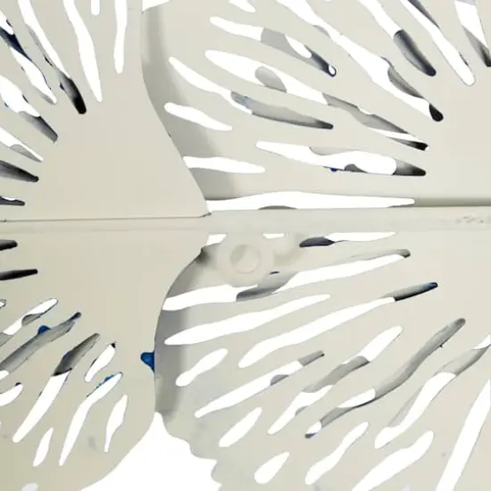 38" Blue Metal Contemporary Wall D&eacute;cor {5}