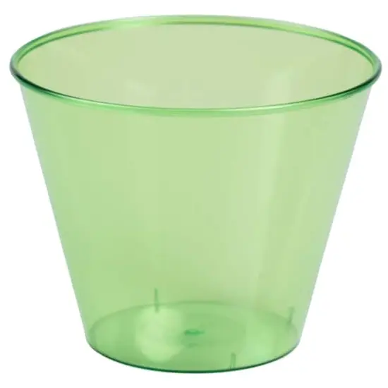 JAM Paper 9oz. Lime Green Plastic Cups, 72ct. {1}