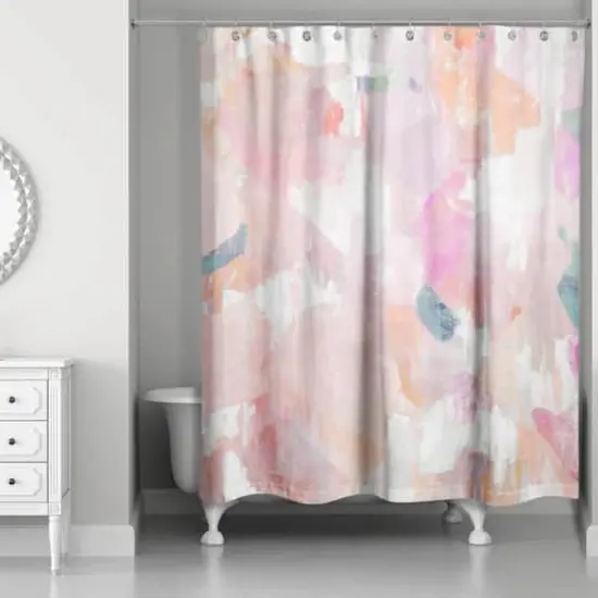 Funky Blush Misc. 71" x 74" Shower Curtain {3}