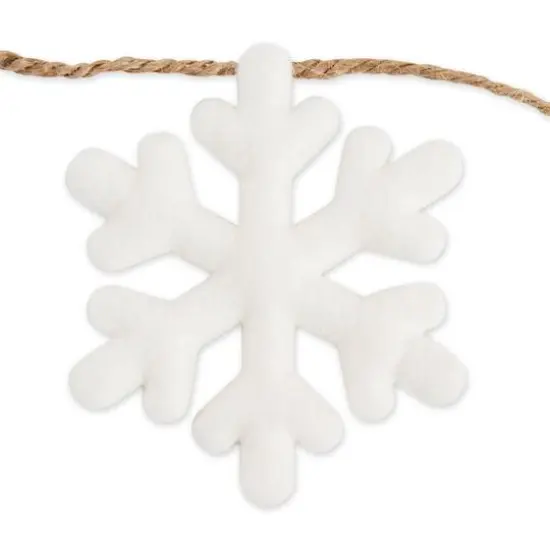 DII&reg; 4.9ft. Snowman & Snowflake Garland {4}