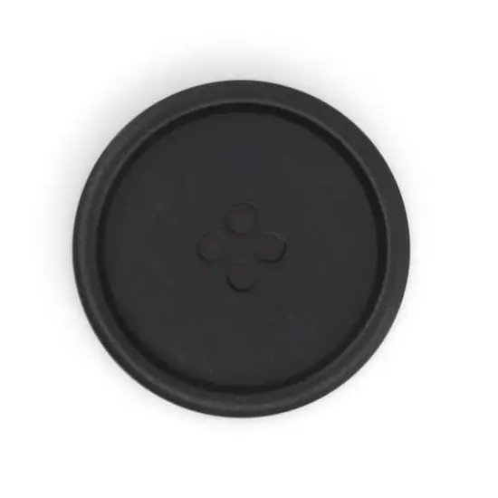 Dritz&reg; 28mm Recycled Paper Round Button, 3ct. Black {5}