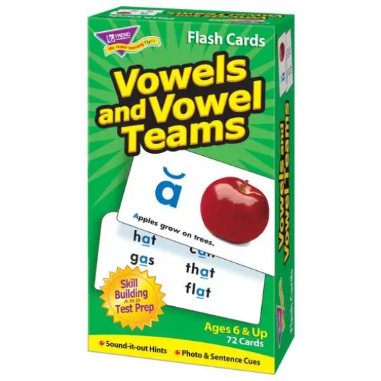 Trend Enterprises® Vowels and Vowel Teams Skill Drill Flash Cards {5}