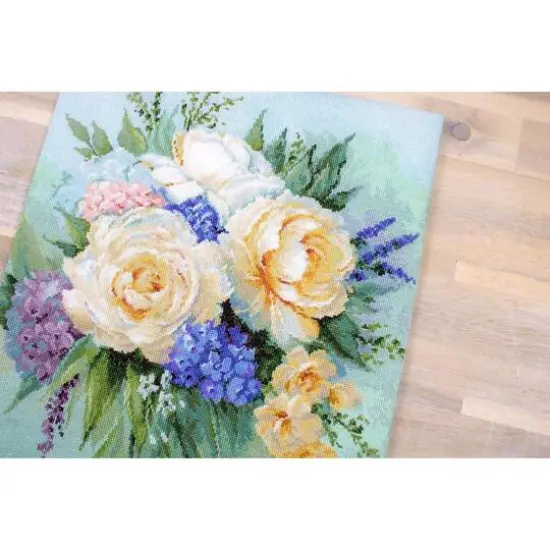 Luca-s Floral Bouquet Counted Cross Stitch Kit {9}