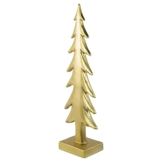 16" Gold Christmas Tree Tabletop D&eacute;cor {6}