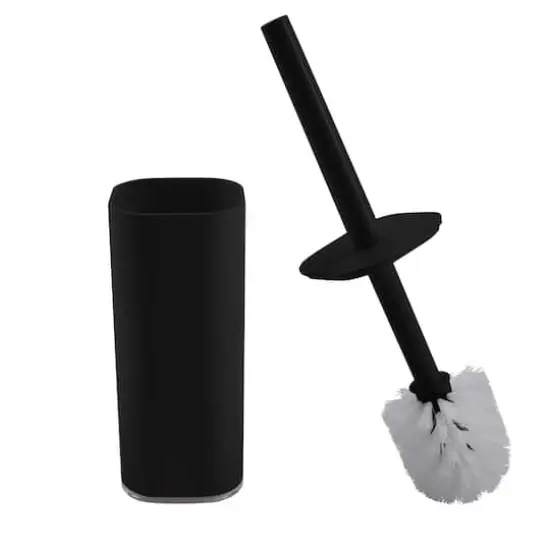 Bath Bliss Black Acrylic Toilet Brush Set {1}
