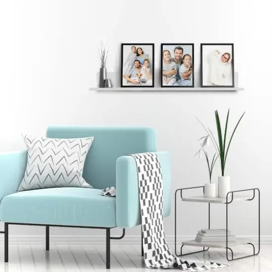 HangZ&trade; White 24" No Stud Photo Ledge, 2ct. {5}