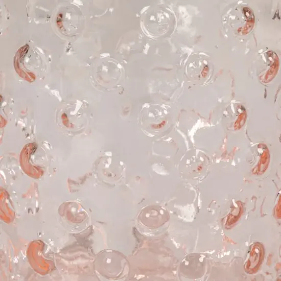 Hello Honey&reg; Pink & Gold Hand-Blown Glass & Stainless Steel Hobnail Cocktail Shaker {8}