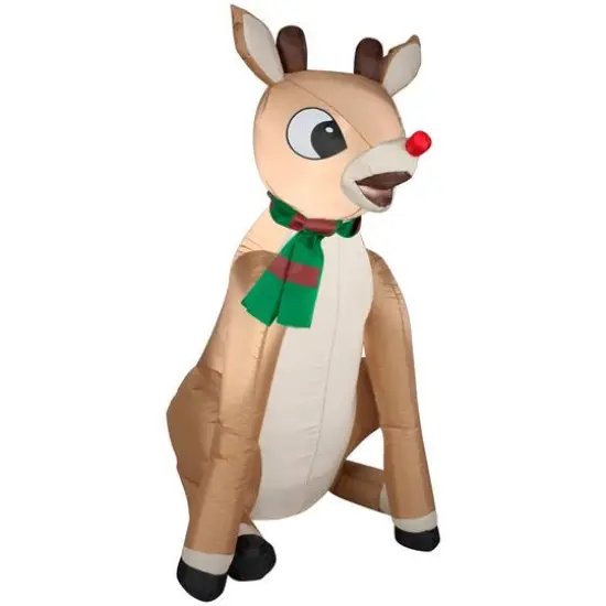 3ft. Airblown&reg; Inflatable Christmas Rudolph with Scarf {1}