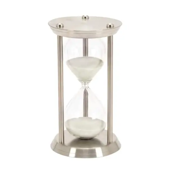 12'' Silver Metal Glam Timer {1}