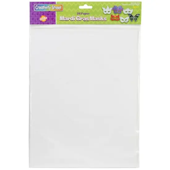 Creativity Street&reg; Paper Mardi Gras Masks, 24ct. {1}