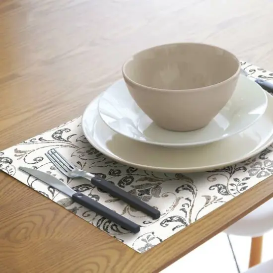 RoomMates Persian Damask Peel & Stick Wallpaper Gray and Beige {5}