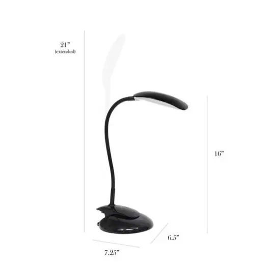 Simple Designs Flexi LED Rounded Clip Light Black {4}