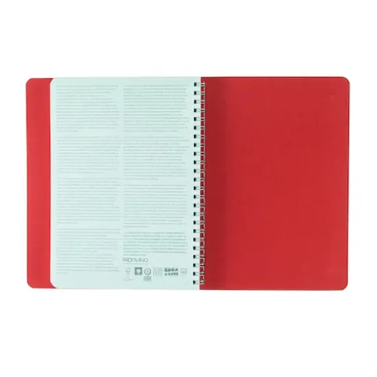 Fabriano&reg; Ecoqua Plus Dotted A5 Hidden Spiral-Bound Notebook Red {12}