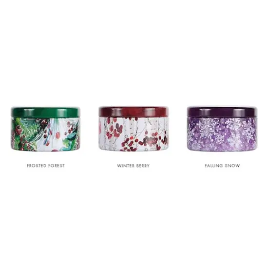 European Soaps Natale Round Jar Candle Frosted Forest {8}