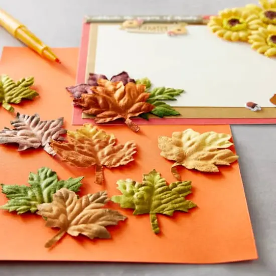 Fall Paper Leaf Embellishment Set by Recollections&trade; {3}