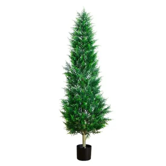 5ft. UV Resistant Artificial Cypress Tower Tree (Indoor/Outdoor) {1}