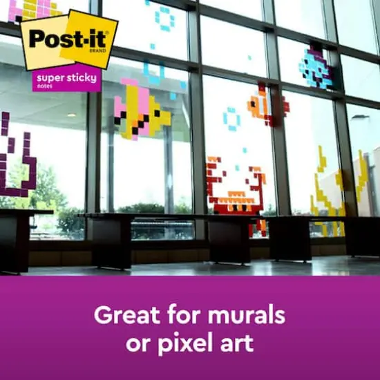 Post-it&reg; 3" x 3" Super Sticky Notes, 5 Pack White {5}