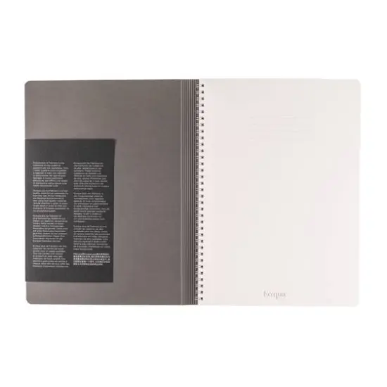 Fabriano® Ecoqua Plus Dotted A4 Hidden Spiral-Bound Notebook Gray {8}