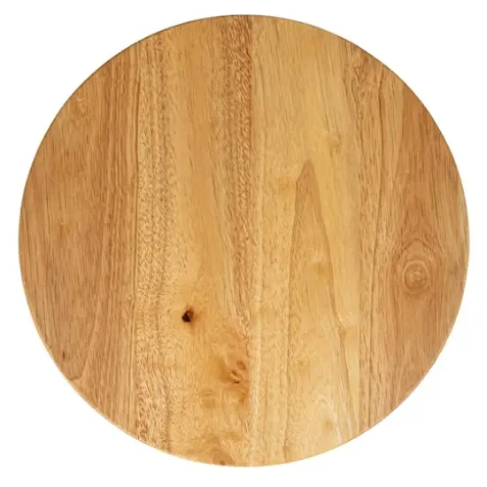 Hello Honey&reg; 15" Round Rubberwood Cheese & Cutting Board {5}