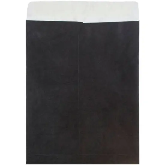 JAM Paper 10" x 13" Tyvek Tear-Proof Open End Catalog Envelopes, 25ct. Black {4}