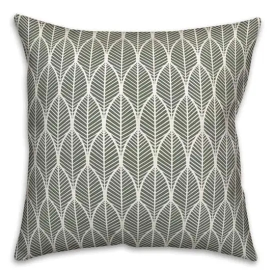 Leaf Pattern Indoor/Outdoor Throw Pillow Sage {1}